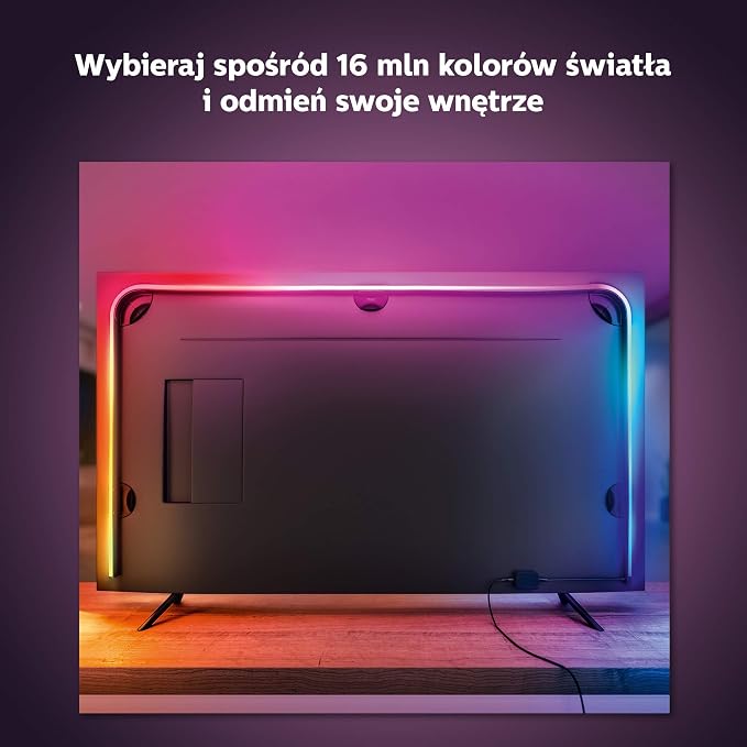 Philips Hue Play Taśma LED, 75 cali, Gradient Taśma LEDowa z 16mln Kolorów, Smart LED do Podświetlenia TV i Gamingu - obrazek 6