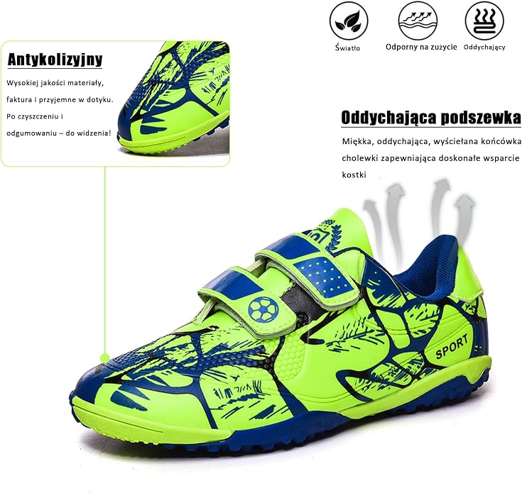 Buty PiłKarskie Dla Dzieci FG AG Korki Do PiłKi NożNej ChłOpcóW - obrazek 5