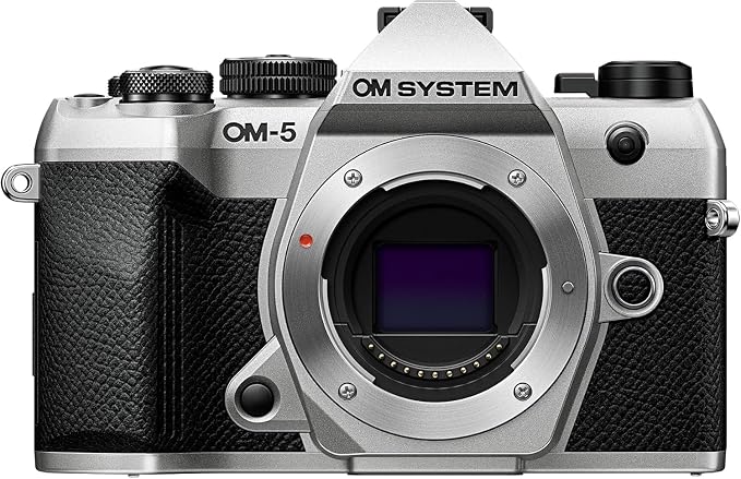 OM SYSTEM OM-5 Mark II Aparat Bezlusterkowy, Matryca 20 MP, Stabilizacja | Uszczelnienie IP53, wideo 4K, HighRes Shot 50 MP z ręki, Live ND i Focus Stacking. Kompaktowy aparat systemowy Mikro 4/3.