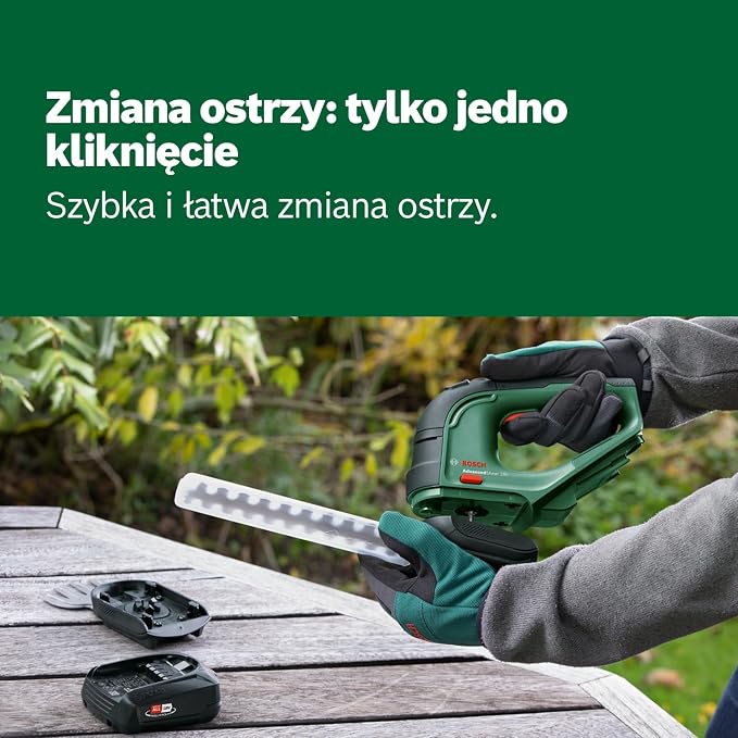 Nożyce do trawy Bosch AdvancedShear 18V-10 (bez akumulatora, system 18 V, ścinają do 85 m² po jednym naładowaniu akumulatora, z ostrzami do trawy i krzewów, w kartonowym opakowaniu) - obrazek 6