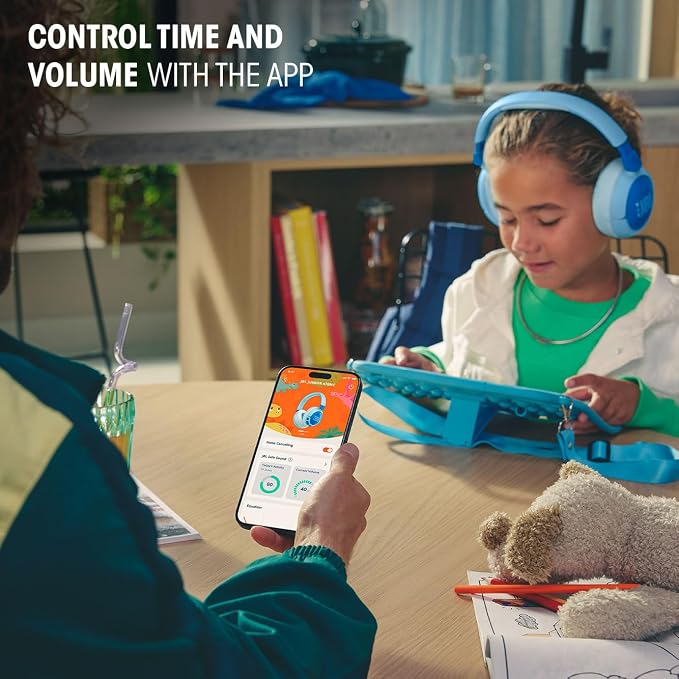 JBL Junior 470 NC Bezprzewodowe Słuchawki Nauszne dla Dzieci - obrazek 4