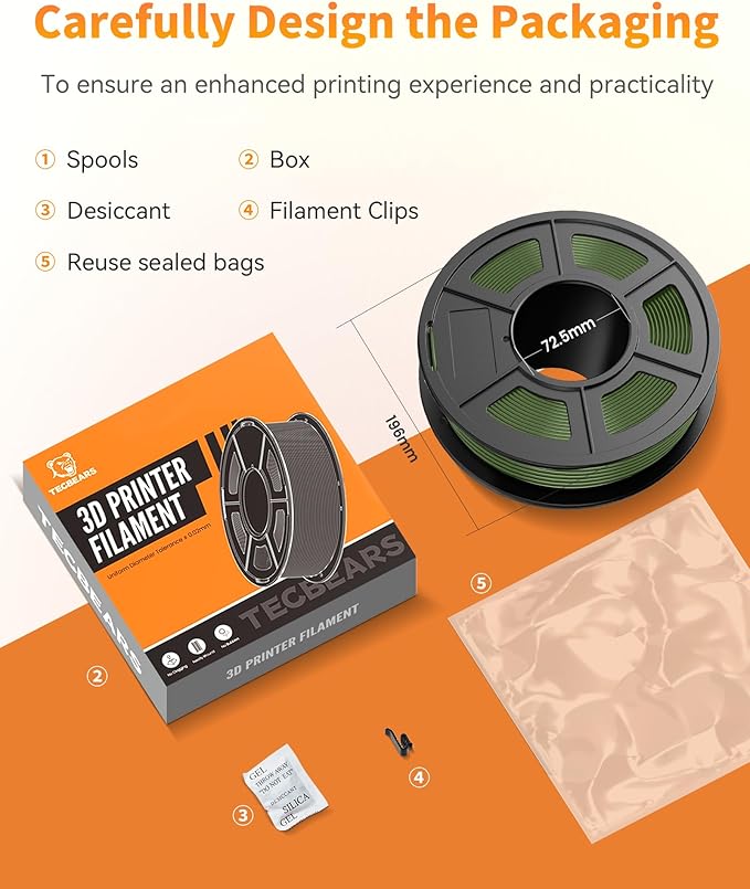 TECBEARS PETG Filament 1 75 mm - obrazek 7