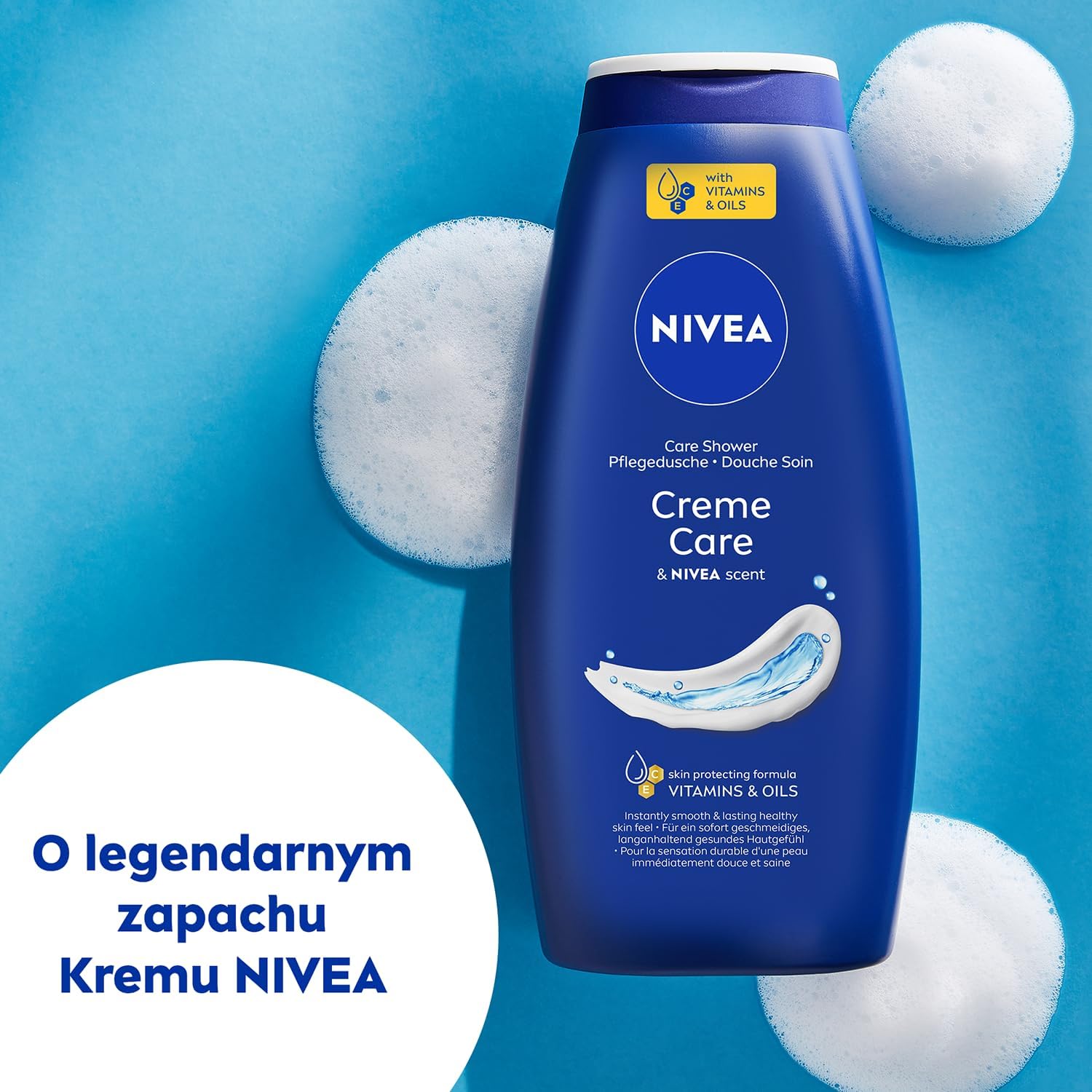 NIVEA Creme Care Kremowy pielęgnujący żel pod prysznic do ciała 750 - obrazek 4