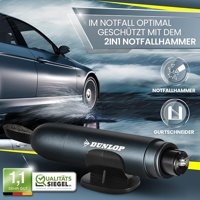 Dunlop Automotive Gurtschneider Notfallhammer-Marken Notfall Hammer - obrazek 2