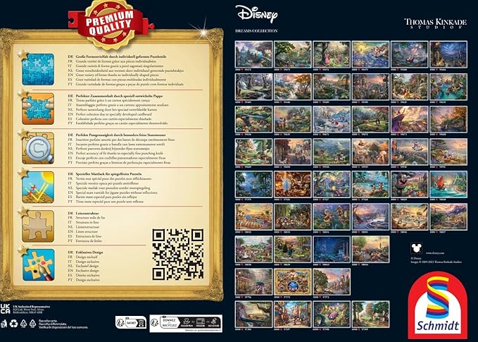Schmidt Thomas Kinkade Puzzle Wielokolorowy - obrazek 3