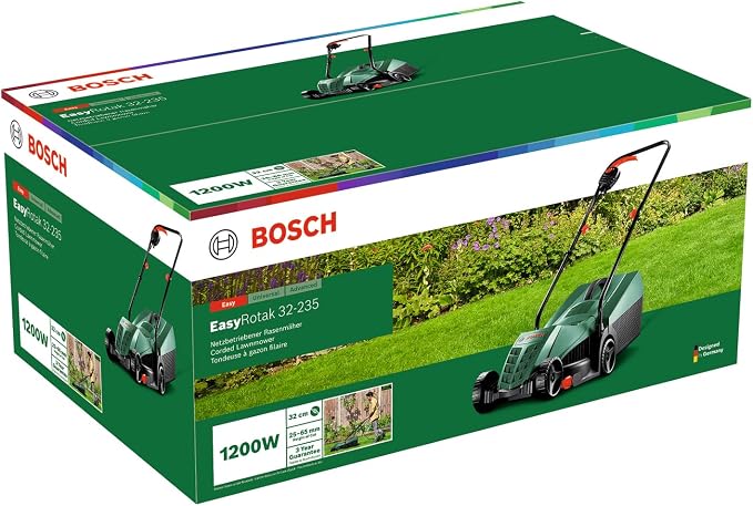 Bosch Kosiarka sieciowa EasyRotak 32-235 silnik 1 200 W, szerokość cięcia: 32 cm, zbiornik na trawę 31 l, do mniejszych ogrodów - obrazek 7