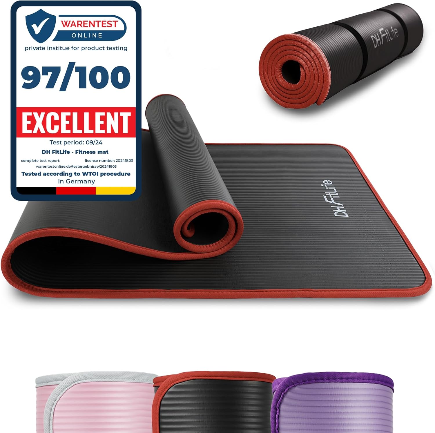 DH FitLife Mata treningowa mata do fitnessu - obrazek 2