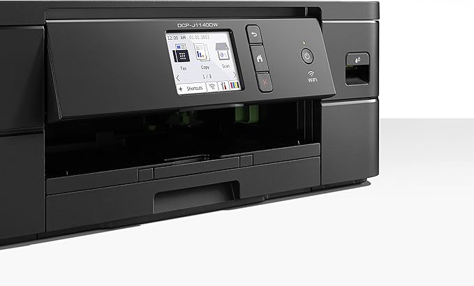 Brother DCP-J1140DW 3 w 1 atramentowe urządzenie wielofunkcyjne (drukarka, skaner, kopiarka), kolor czarny, 400 x 151 x 343 mm - obrazek 3