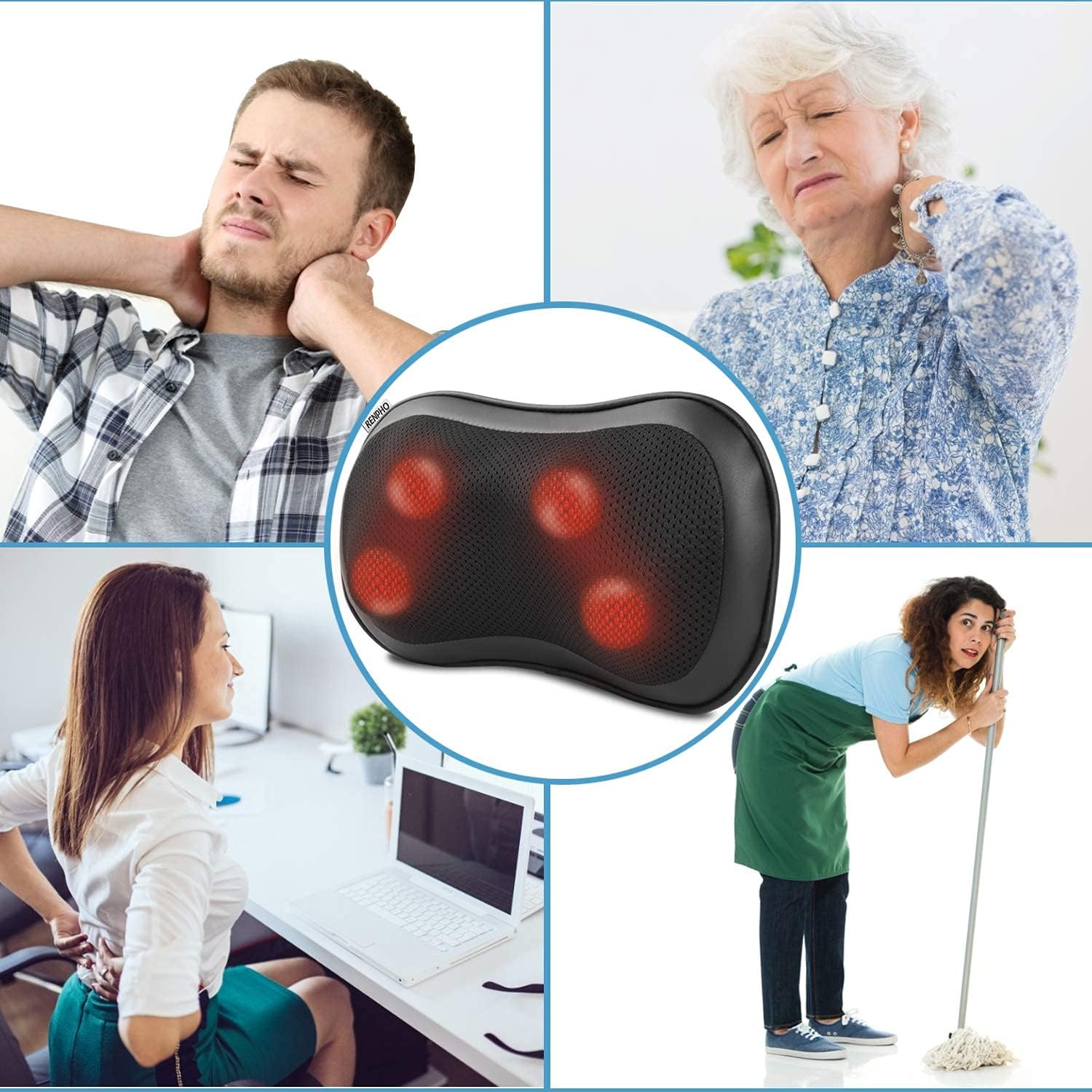 RENPHO Back Massager with Heat - obrazek 7