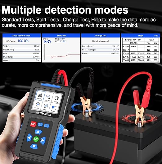 BT300 Tester akumulatora samochodowego 12 - obrazek 5