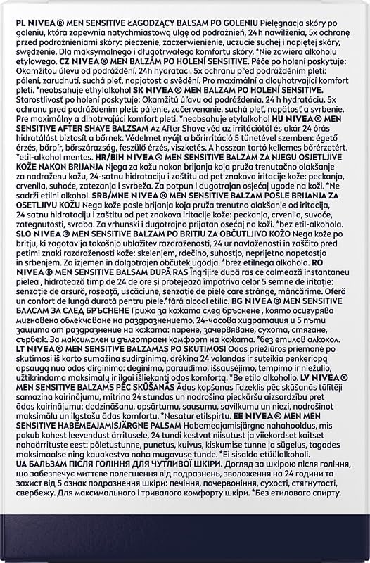 NIVEA MEN Sensitive Łagodzący balsam po goleniu z wyciągiem - obrazek 2