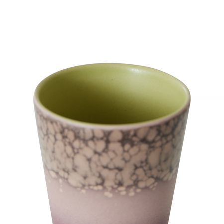 HKliving - Kubek ceramiczny Latte 70s Haze 300ml - obrazek 2