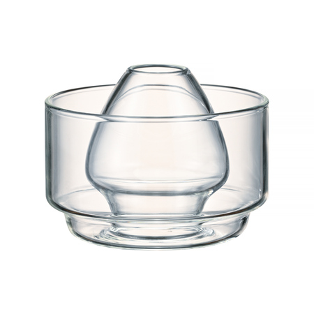 Hario - miseczka do matchy z podstawką na mieszadło 100ml - transparentna