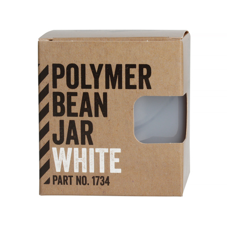 Comandante Polymer Bean Jar + lid White Biały słoik z pokrywką na zmieloną kawę - obrazek 2