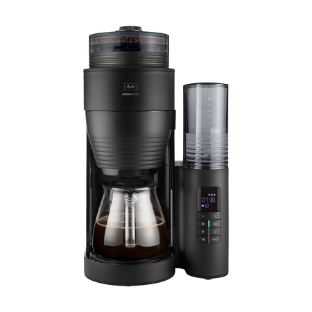 Melitta - AromaFresh II Czarny Mat - Ekspres przelewowy z wbudowanym młynkiem