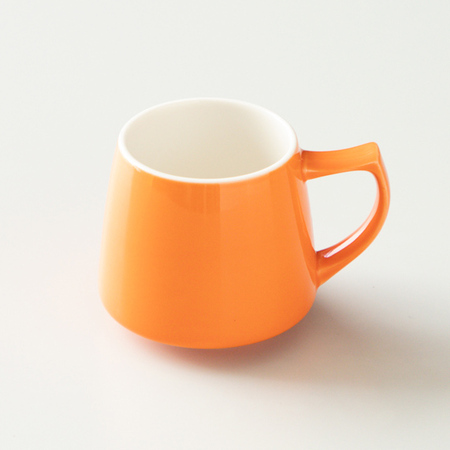 ORIGAMI - Filiżanka ceramiczna Aroma 200ml Pomarańczowa - obrazek 2