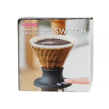 Hario - Zestaw Immersion Switch - drip szklany V60-02 + filtry - obrazek 2