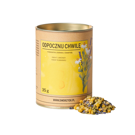 Dworzysk - herbata ziołowa sypana Odpocznij Chwilę 35 g - obrazek 2