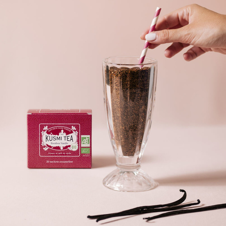 Kusmi Tea - herbata rooibos z Vanilią EKO 20 saszetek - obrazek 2