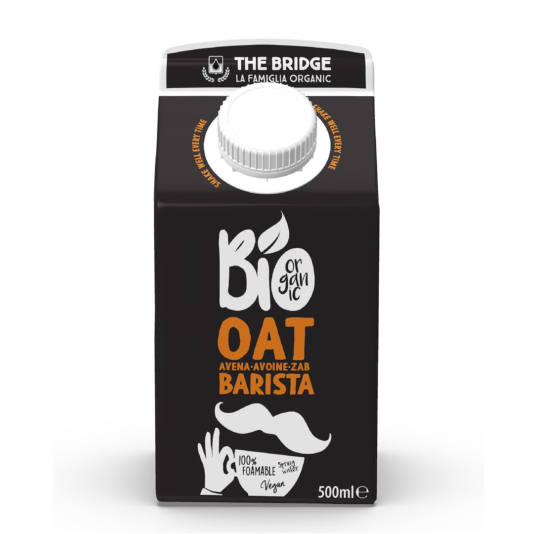 NAPÓJ OWSIANY BARISTA BEZ DODATKU CUKRÓW BIO 500 ml - THE BRIDGE