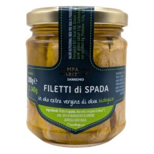 MIECZNIK FILETY W BIO OLIWIE Z OLIWEK EXTRA VIRGIN 200 g (SŁOIK) - COMPAGNIA MEDITERRANEA