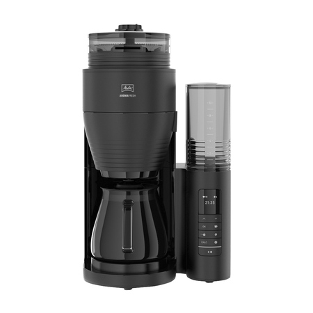 Melitta - AromaFresh II PRO Czarny Mat - Ekspres przelewowy z wbudowanym młynkiem