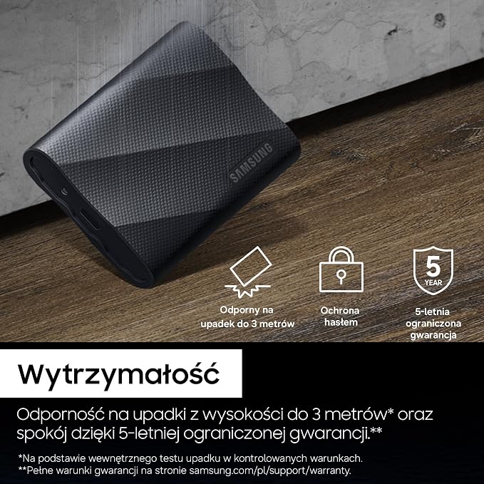 Przenośny dysk SSD Samsung T9, 2 TB, prędkość odczytu 2000 MB/s, prędkość zapisu 2000 MB/s, USB 3.2 Gen 2x2, dla profesjonalistów, zgodny z komputerami Mac, PC, smartfonami, kamerami 12K, MU-PG2T0B/EU - obrazek 6