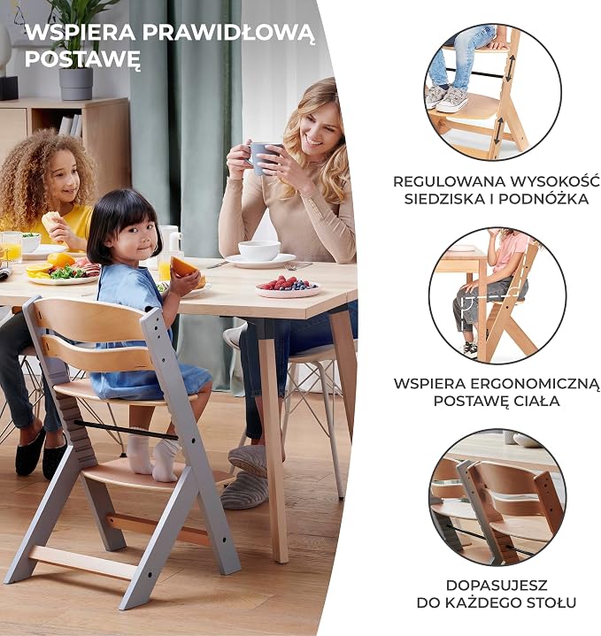 Kinderkraft Krzesełko do karmienia ENOCK 3w1 - obrazek 6