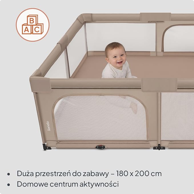 Lionelo Florence XL Easy Fold Kojec dla niemowląt - obrazek 3