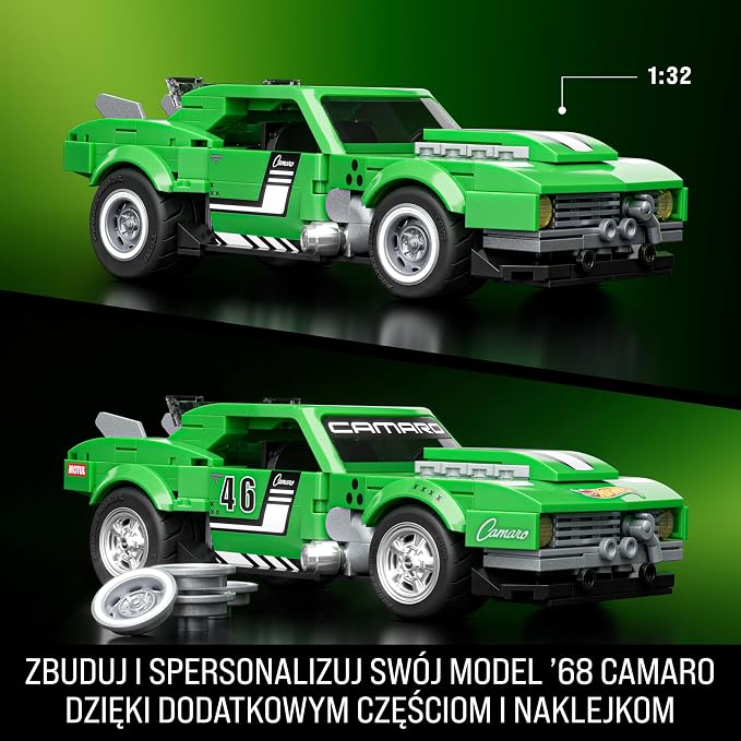 Mattel Brick Shop Hot Wheels Speed Series Custom 68 Camaro - obrazek 3