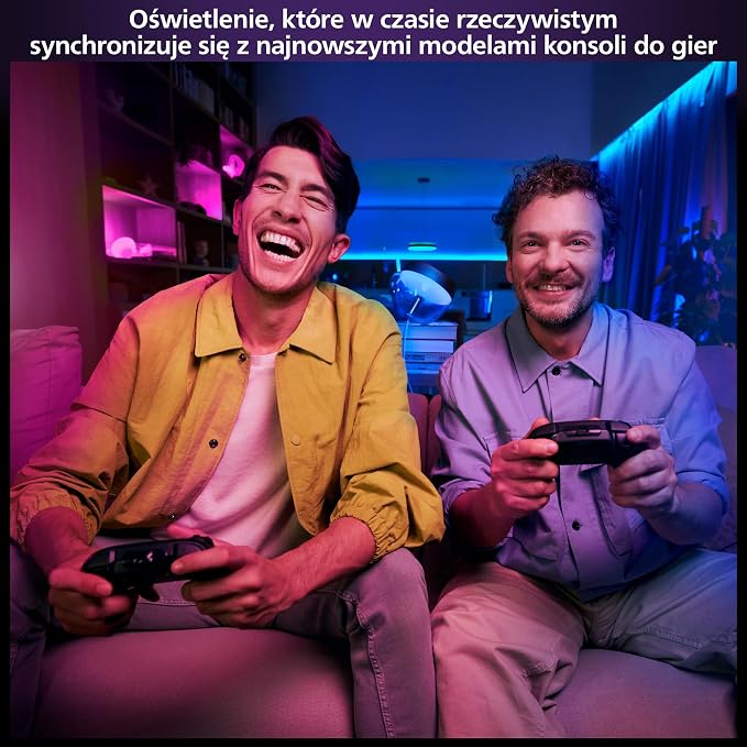Philips Hue Play HDMI Sync Box 8K, Bezprzewodowy Synchronizator Dolby Vision - Możliwość Synchronizacji 10 Świateł Hue z Grami Wideo, Filmami i Muzyką - Wymagany mostek Hue - Sterowanie Aplikacją - obrazek 5