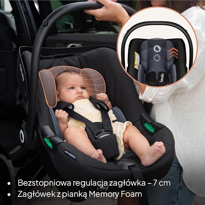 LIONELO ASTRID i-Size Dziecięcy Fotelik Samochodowy 40-87 cm - obrazek 7