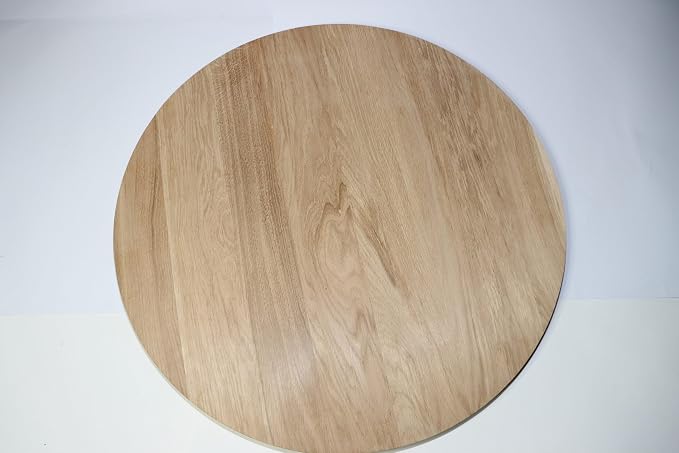 Blat okrągły z litego dębu grubość 4cm - obrazek 5