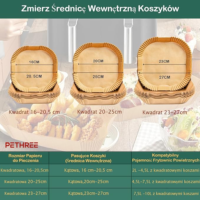 Papier do Pieczenia Frytkownica Beztłuszczowa Airfryer - obrazek 4