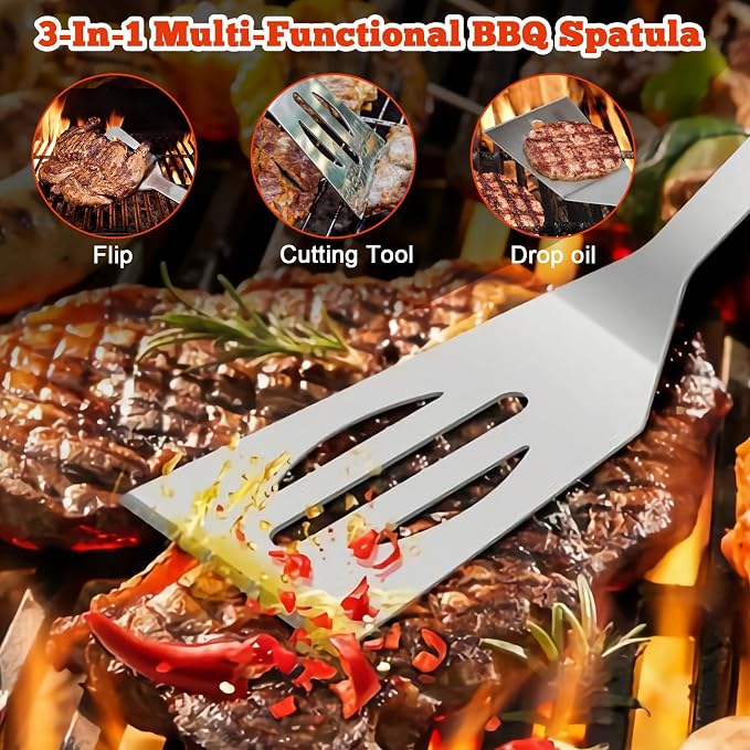 27Pcs Zestaw do Grilla ze Stali Nierdzewnej - obrazek 3