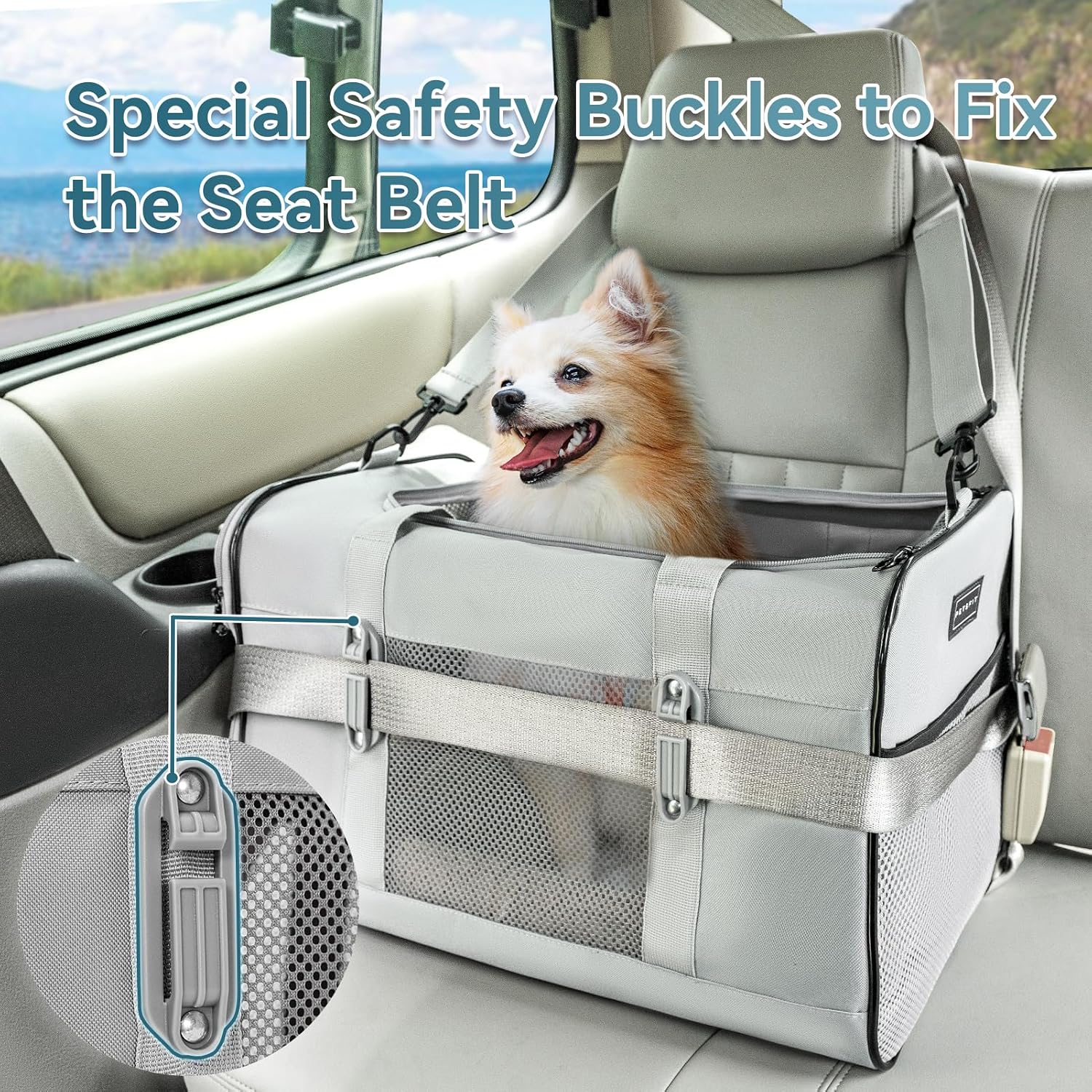 PETSFIT Transporter samochodowy dla dużego kota - obrazek 7