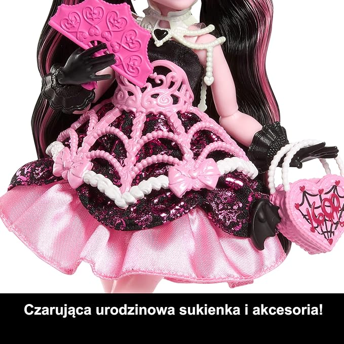 Monster High Scary Sweet Birthday Lalka Draculaura - obrazek 4