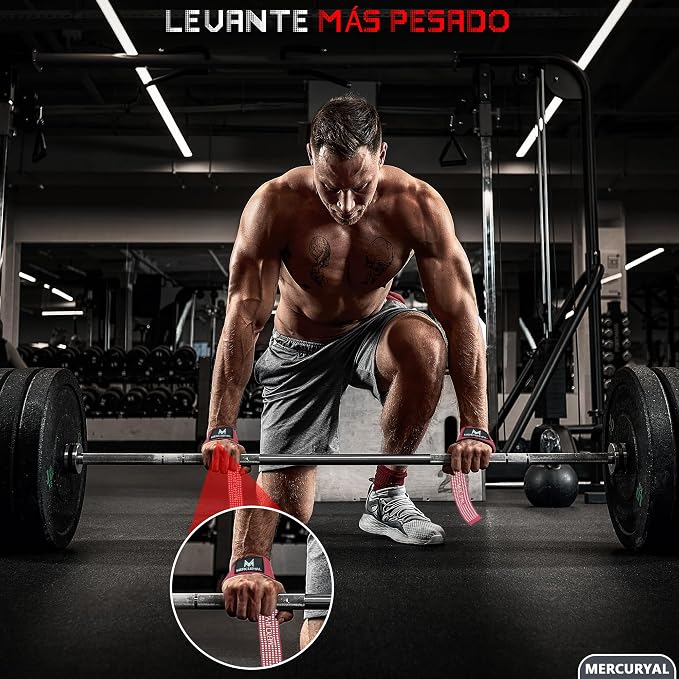MERCURYAL Straps Gym Straps Powerlifting - obrazek 6