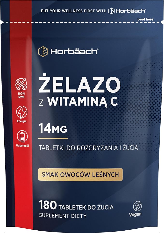 Żelazo Tabletki 14 mg z Witaminą C 80mg