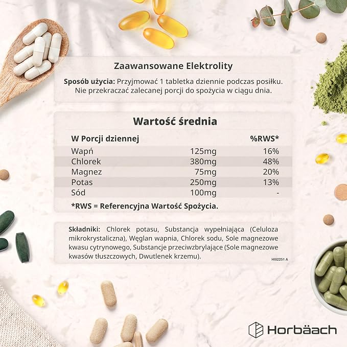 Elektrolity 930mg z Potasem Chlorkiem - obrazek 3