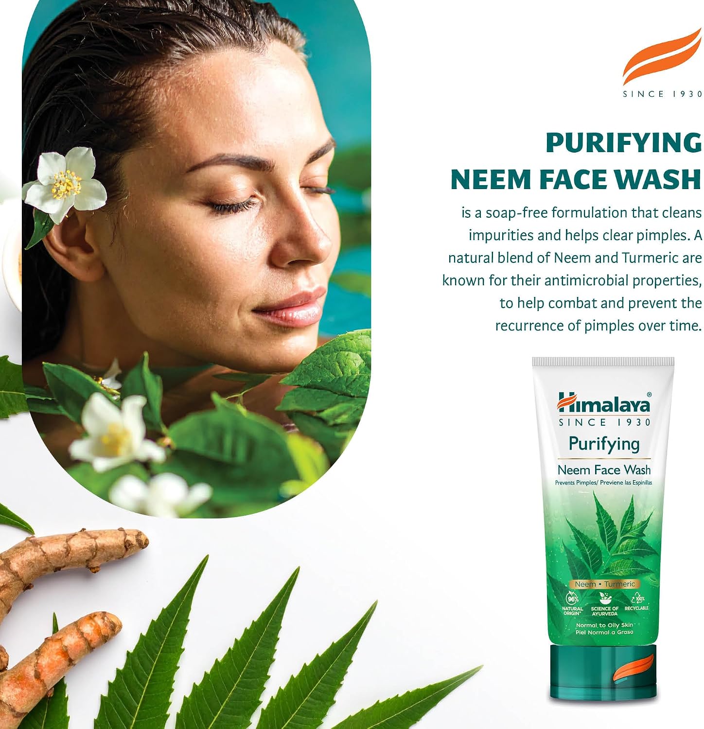 Himalaya Purifying Neem Face Wash with Neem & - obrazek 5