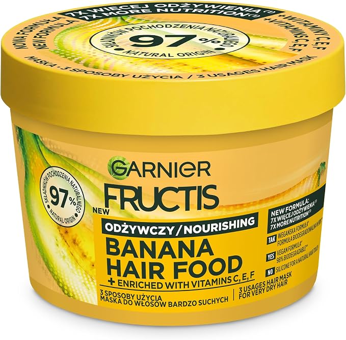 Garnier Fructis Hair Food Banana Maska do włosów suchych 400 ml