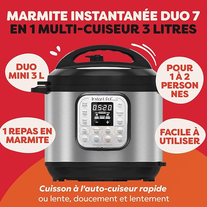 Instant Pot Szybkowar elektryczny Duo Mini 3L - obrazek 4