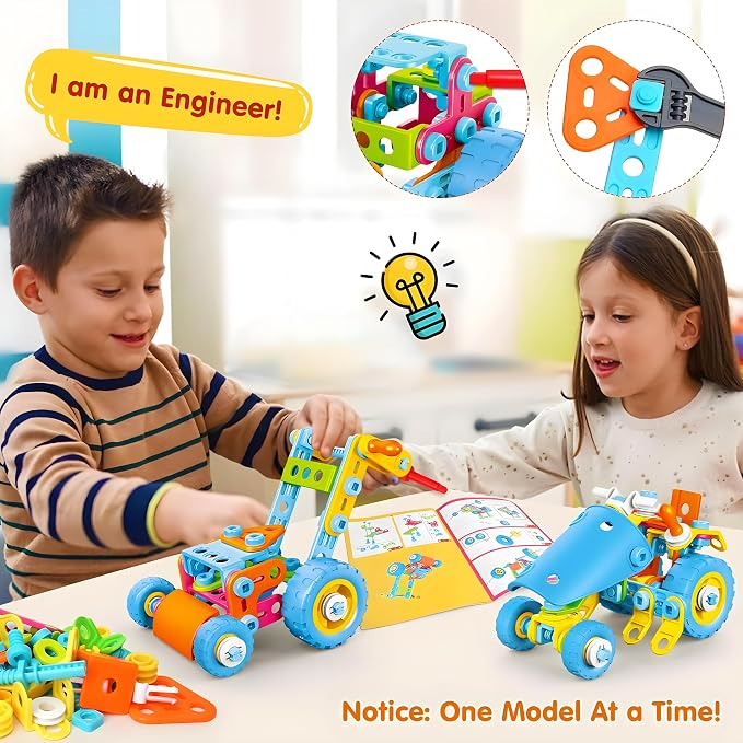 MOONTOY zabawki budowlane STEM Zestaw edukacyjny dla dzieci - obrazek 6