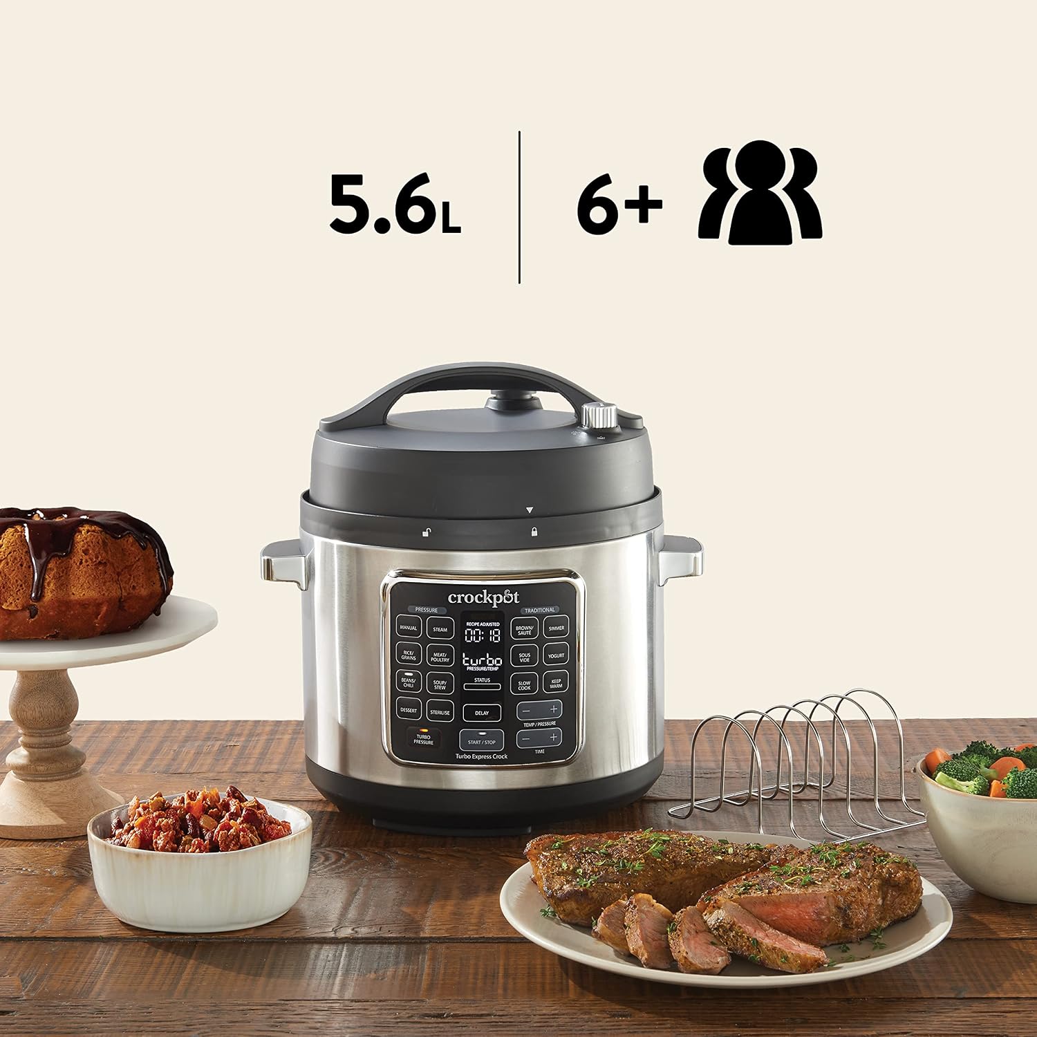 Crock-Pot Turbo Express wielofunkcyjny garnek do gotowania - obrazek 5
