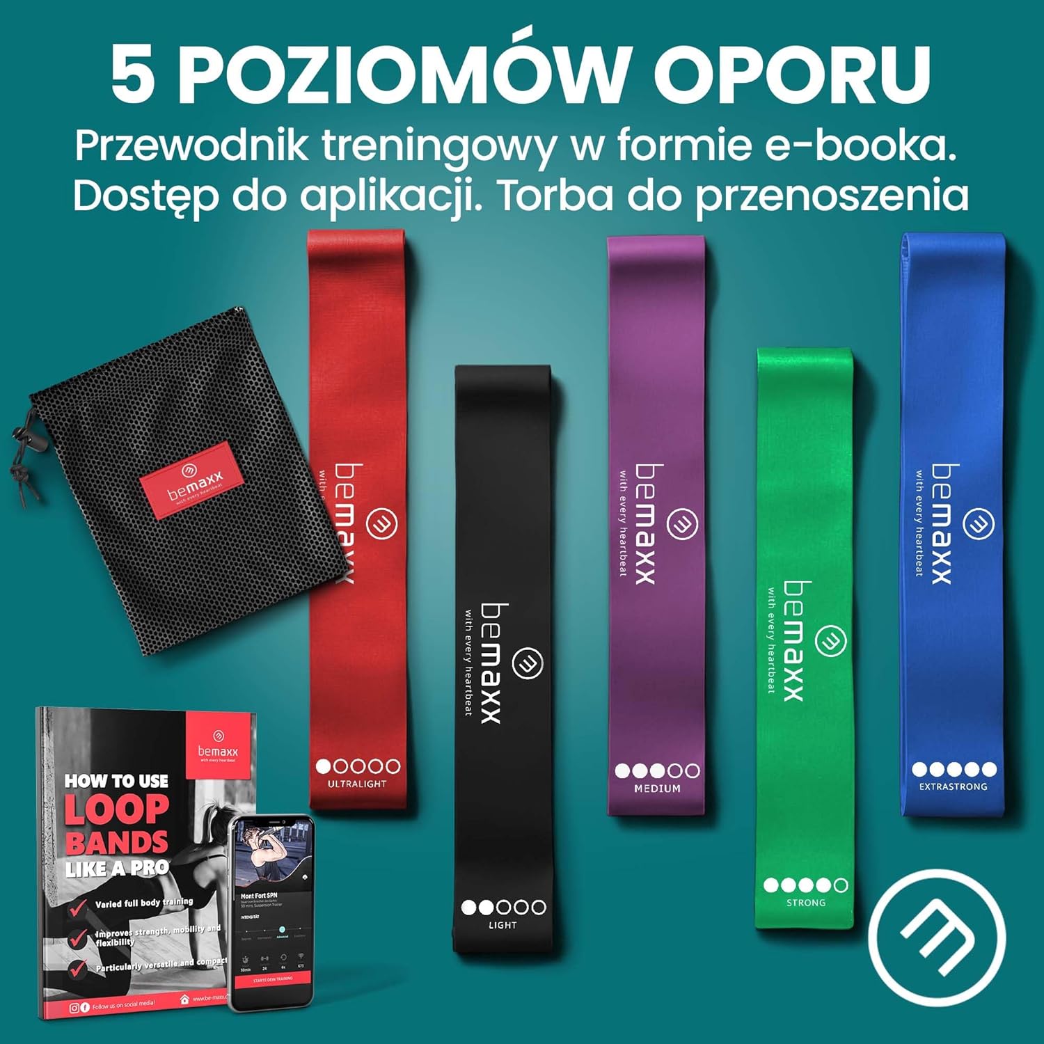 Zestaw opasek fitness lateksowe - obrazek 3