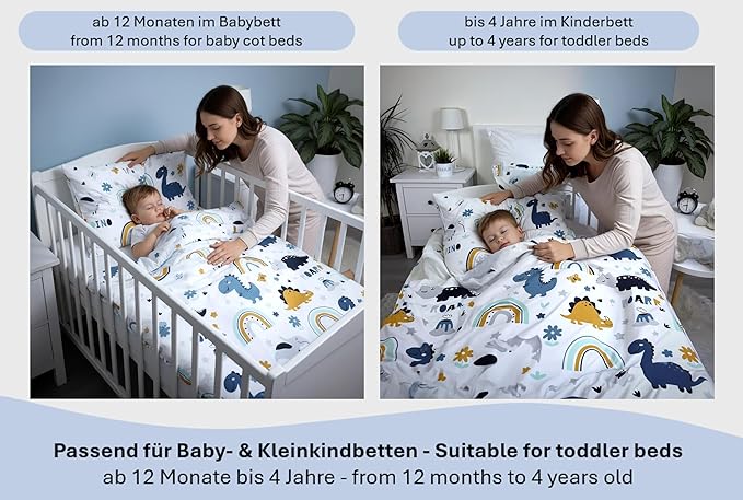 Theonoi Komplet pościeli dziecięcej dla małych dzieci - obrazek 5