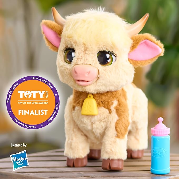 furReal Maggie the Feed & Follow Cow - obrazek 2