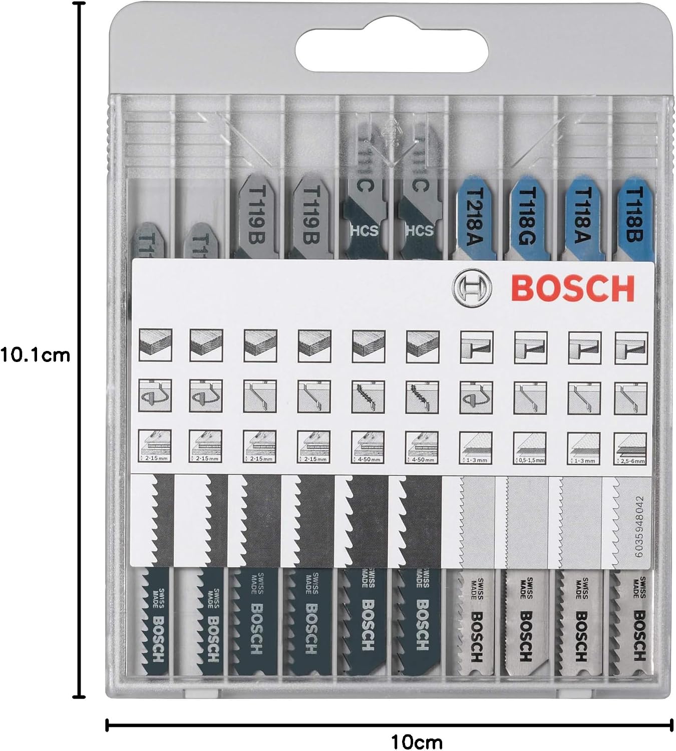 Bosch Professional Zestaw 10 brzeszczotów Basic (metal i drewno, akcesoria do wyrzynarki z uchwytem T) - obrazek 3