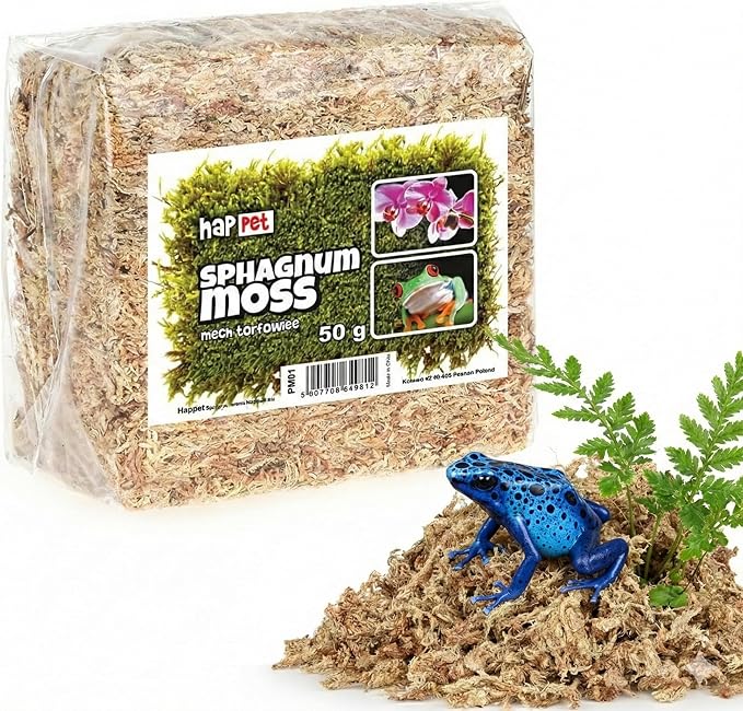 HAPPET Naturalny mech torfowiec Sphagnum 50g